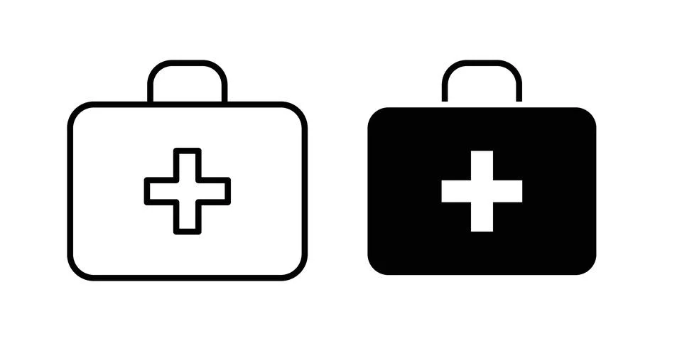 First aid kit icon Illustration set. Vector Eps10 for apps イラスト素材
