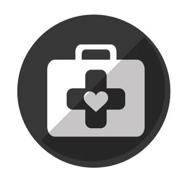 First aid kit icon image Illustrazione stock