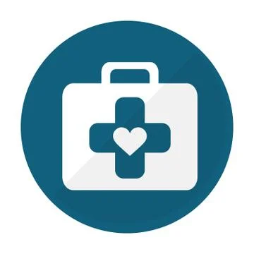 First aid kit icon image Illustrazione stock