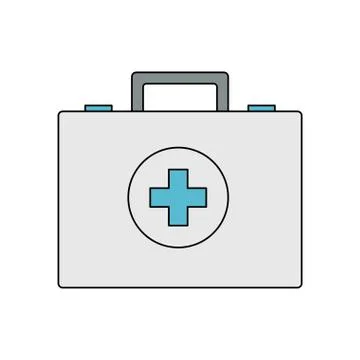 First aid kit icon image Stock Illustration