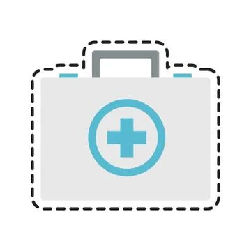 First aid kit icon image Stock Illustration
