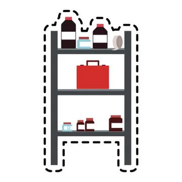 First aid kit icon image Illustrazione stock