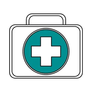 First aid kit icon image Illustrazione stock