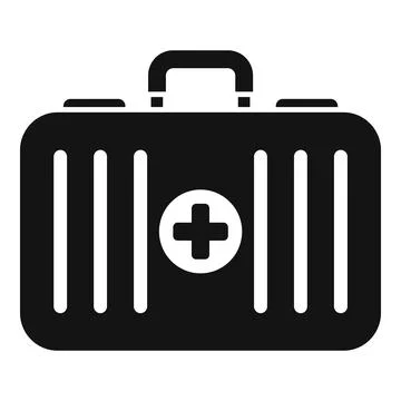 First aid kit icon simple vector. Physical therapist Stock Illustration