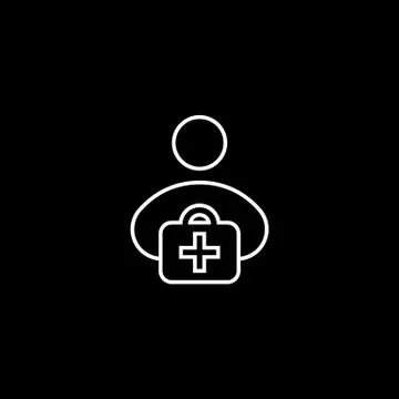 First aid kit icon. Vector on white background Stock Illustration