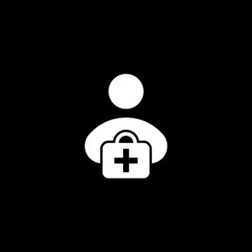 First aid kit icon. Vector on white background Stock Illustration