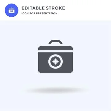 First Aid Kit icon vector, filled flat sign, solid pictogram isolated on whit イラスト素材