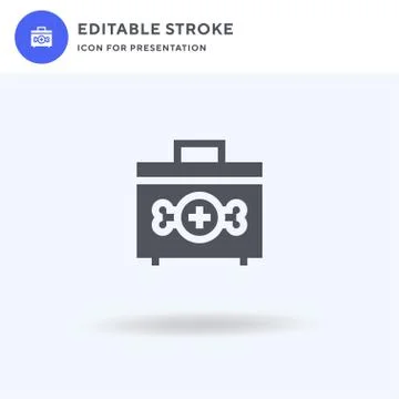 First Aid Kit icon vector, filled flat sign, solid pictogram isolated on white イラスト素材