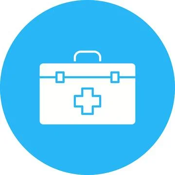 First Aid Kit icon vector image. Illustrazione stock