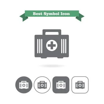 First aid kit icons Stock Illustration