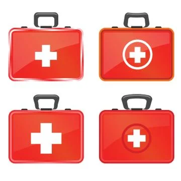 First aid kit Illustrazione stock