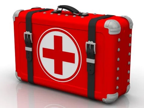 First aid kit 库存插图