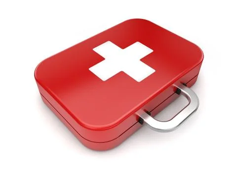 First aid kit isolated Illustrazione stock
