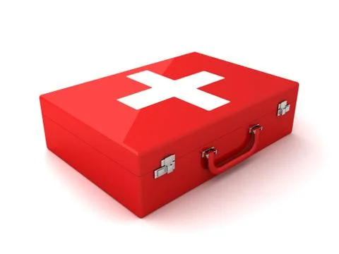 First aid kit isolated Stock Illustration