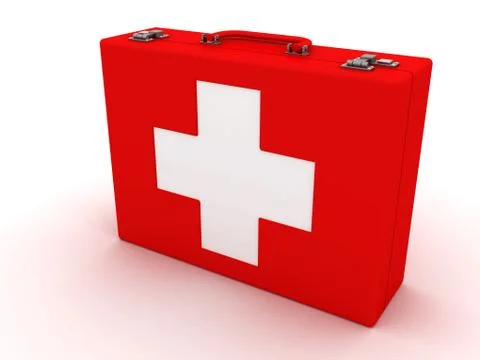 First aid kit isolated Stock Illustration