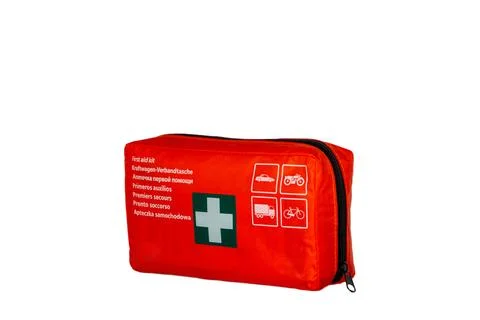 First aid kit isolated on white background Stock-Fotos