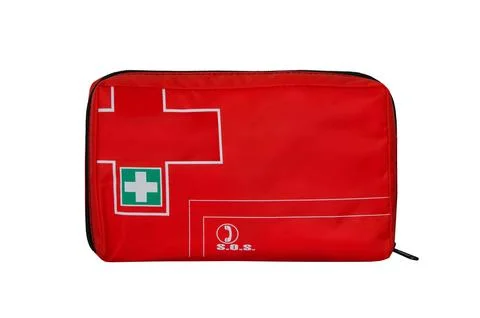First aid kit isolated on white background Stock Photos