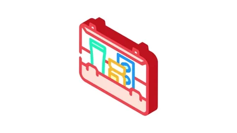 First aid kit medicine isometric icon animation Vídeos de archivo 327295109