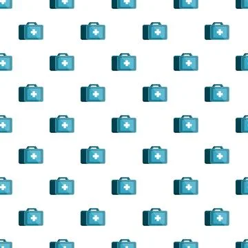 First aid kit pattern representing emergency and healthcare イラスト素材