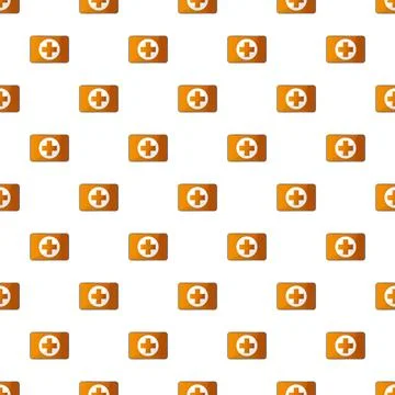 First aid kit pattern seamless Stock Illustration