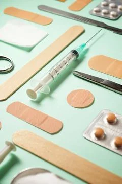 First aid kit Stock Photos