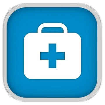 First aid kit sign Stock Photos