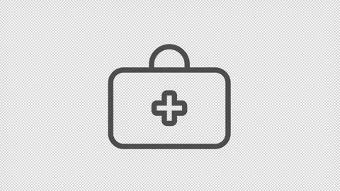 First aid kit symbol. Stock Footage 306134928