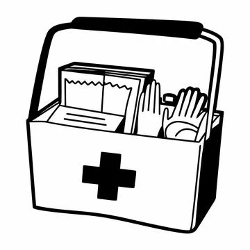 First Aid Kit Vector Flat Medical Object Stock Illustration