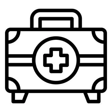 First Aid Kit Vector Icon Design Illustration Stock Illustration