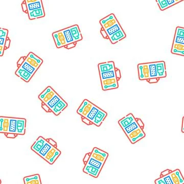 First aid kit vector seamless pattern Stock Illustration