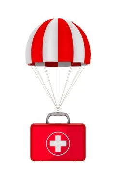 First aid kit on white background. Isolated 3D illustration Stock Illustration