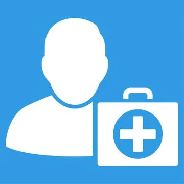 First Aid Man Icon Stock Illustration