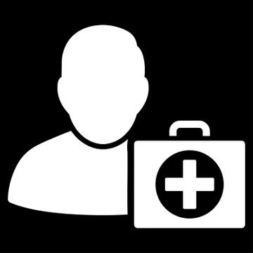 First Aid Man Icon Illustrazione stock