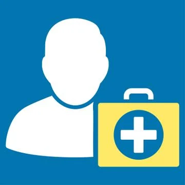 First Aid Man Icon Stockillustratie
