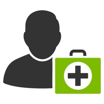 First Aid Man Icon Stock Illustration