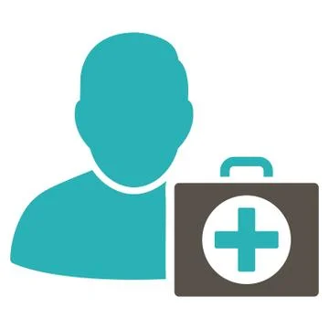 First Aid Man Icon Illustrazione stock