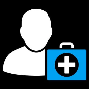 First Aid Man Icon Stock Illustration