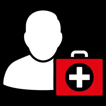 First Aid Man Icon Stock Illustration