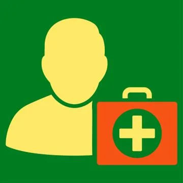 First Aid Man Icon Stock Illustration