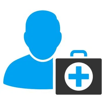 First Aid Man Icon Stock Illustration