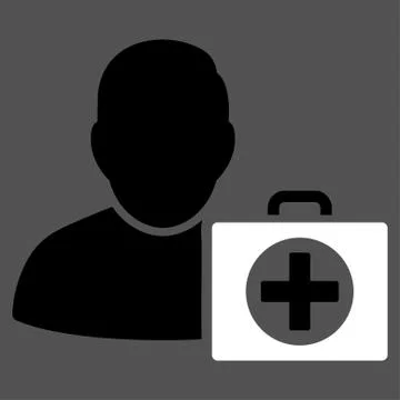 First Aid Man Icon Stockillustratie