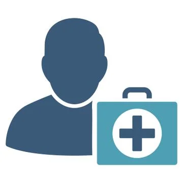 First Aid Man Icon Illustrazione stock