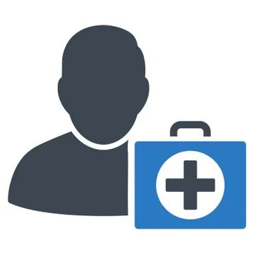 First Aid Man Icon Stock Illustration