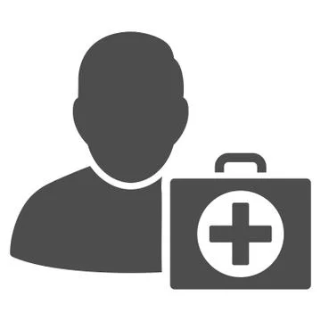 First Aid Man Icon Stockillustratie