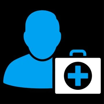 First Aid Man Icon Illustrazione stock