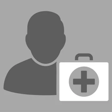 First Aid Man Icon Illustrazione stock