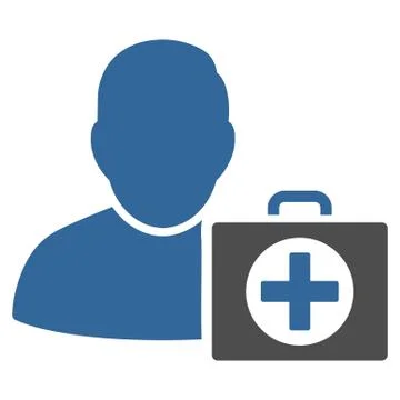First Aid Man Icon Illustrazione stock