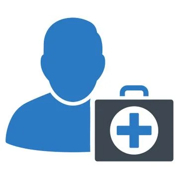First Aid Man Icon Illustrazione stock