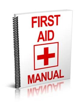 First Aid Manual Stock Illustration