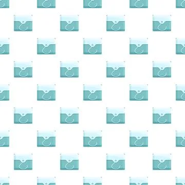 First aid medicine pouch repeating pattern design Stock Illustration
